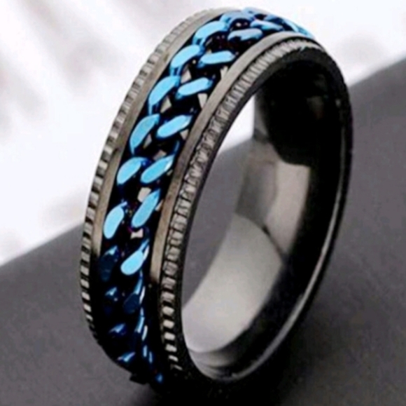 3/$20 Spinning Chain Ring Anti-Anxiety Ring - Picture 1 of 6